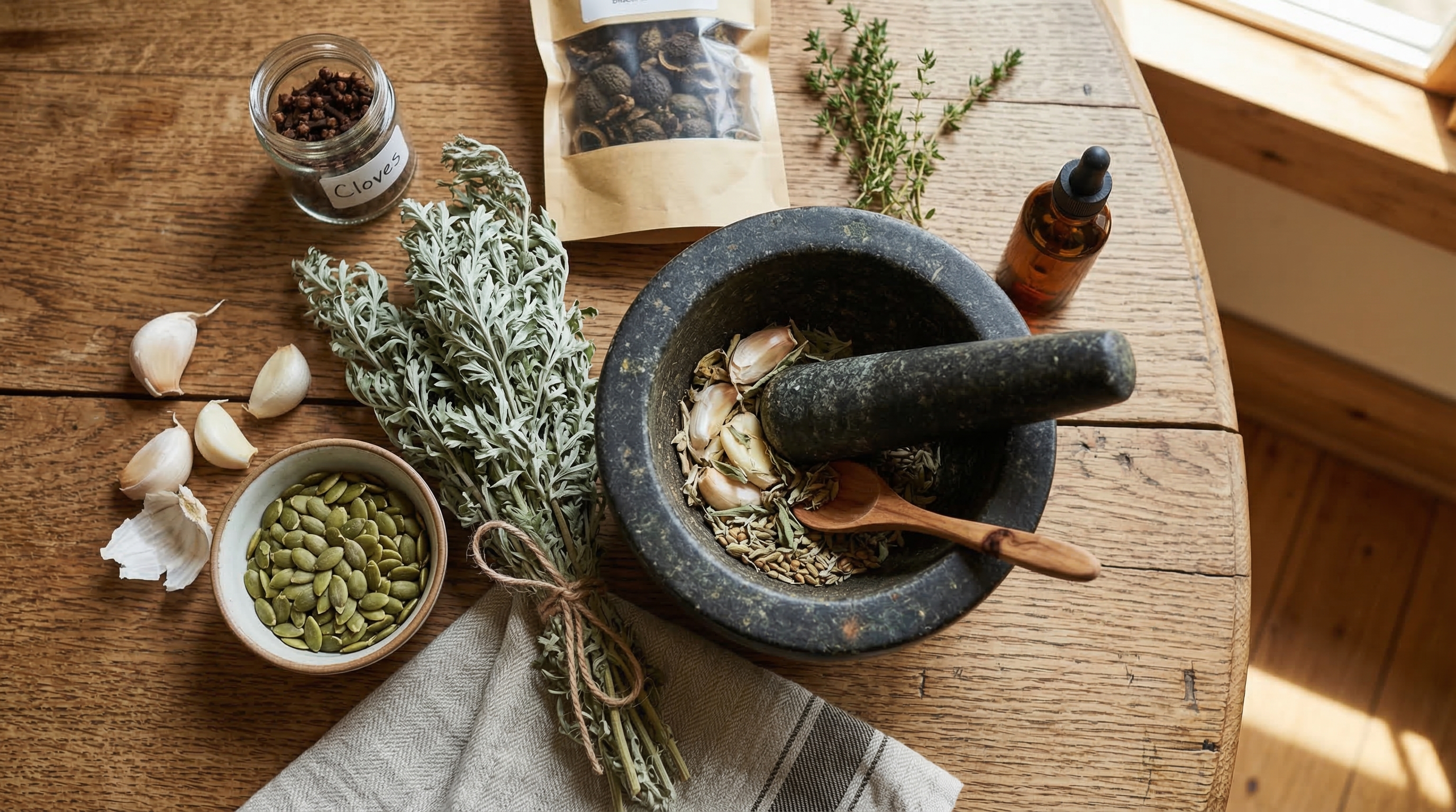 Cómo eliminar parásitos del cuerpo naturalmente con remedios y hierbas