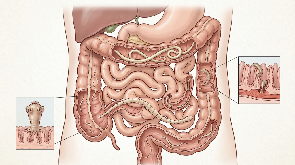 Lombrices intestinales: qué son, síntomas y cómo eliminarlas